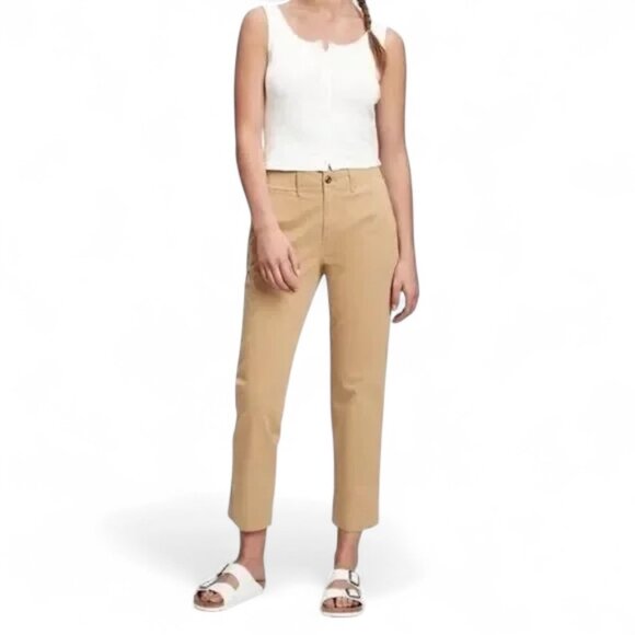 GAP Mojave Tan Khakis – Size 14 | High-Rise Straight Leg Pants | Desert Chic & S - Picture 1 of 14